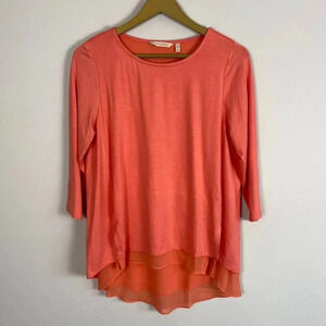 Soft Surroundings Layered Coral Top